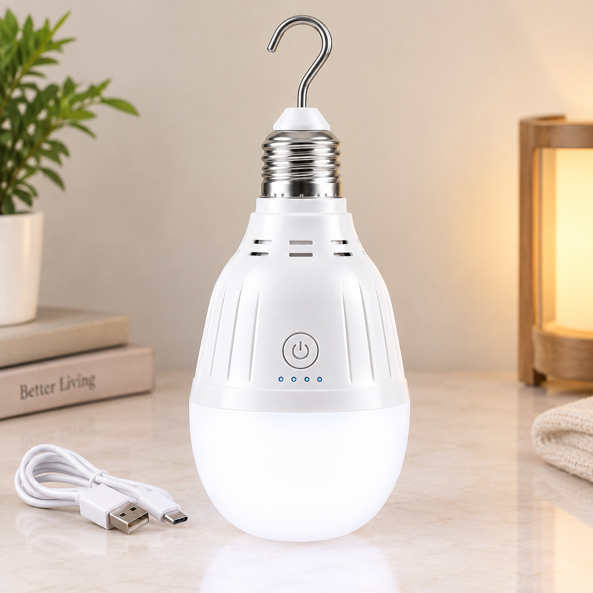 Rechargeable LED Emergency Bulb
